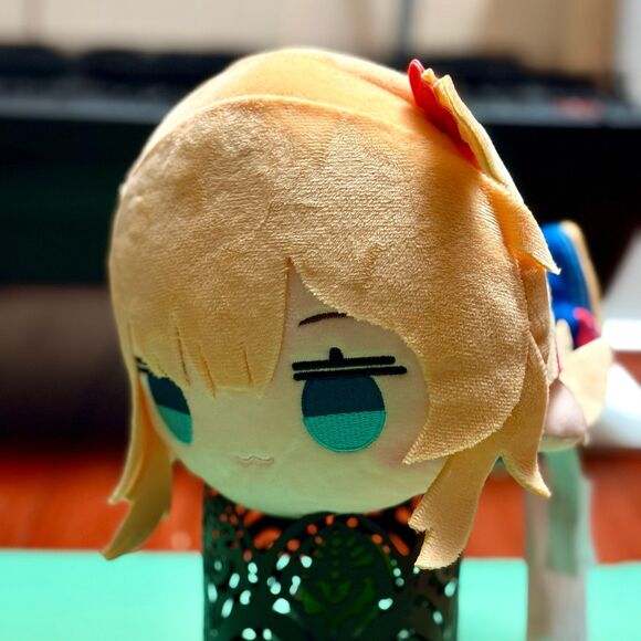 NWT Furyu Hololive BIG lying down plushie Set: Nekomata Okayu & Akai Haato - Picture 5 of 7